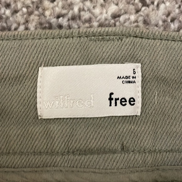 WORN ONCE Aritzia Modern Cargo Pant SIZE 6 in Sage Green - Picture 3 of 6